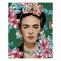 Diamantové maľovanie (s rámom) - Frida Kahlo I