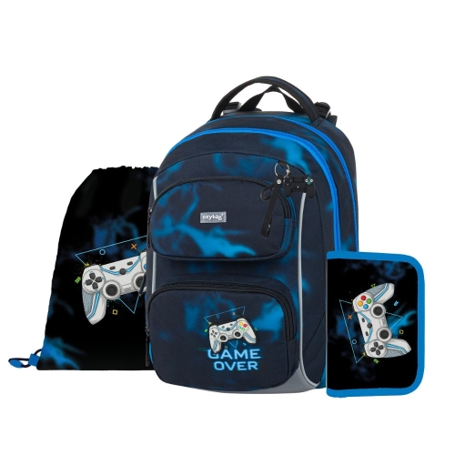 School backpack (3-piece set) OXY JUMPER - Gamer
