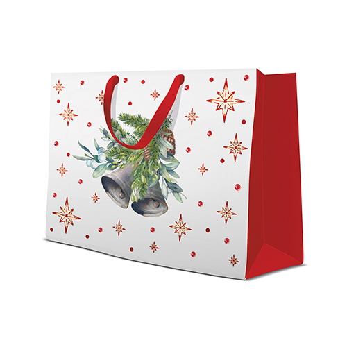 Darčeková taška vianočná 33,5x13x26,5 cm Jingle Bells