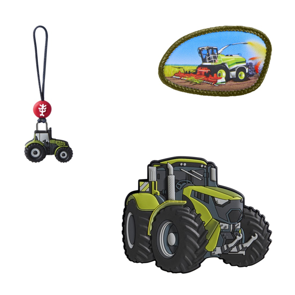 Doplnkový set obrázkov MAGIC MAGS Green Tractor Jimmy k aktovkám GRADE, SPACE, CLOUD, 2v1