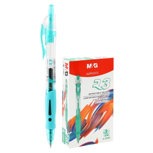 Gel pen M&G R3 - green ink