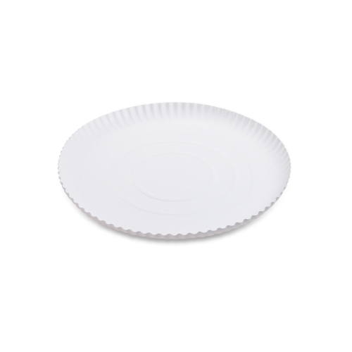 Paper plate deep white O26cm [50 pcs]