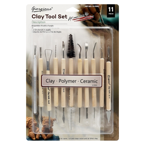 Clay modelling art chisels (set of 11)