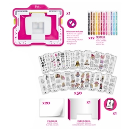 Kreatívna sada MAPED Barbie Lumi Board (2)