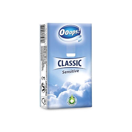 Hygienické vreckovky OOOPS! Classic Sensitive 3-vrstvové, 1 ks (1)