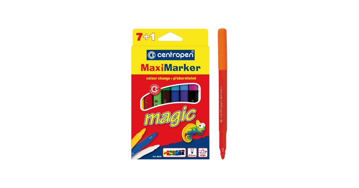 Centropen MAGIC 8649 Markers Set, 8 Pcs