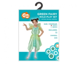 Children's costume Green Fairy (dress, wings), size 120/130 cm (2)