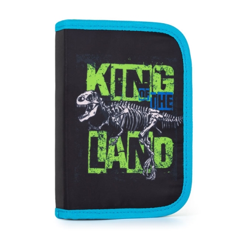 Pencil case 1st floor. 2 flaps, empty - Dinosaur