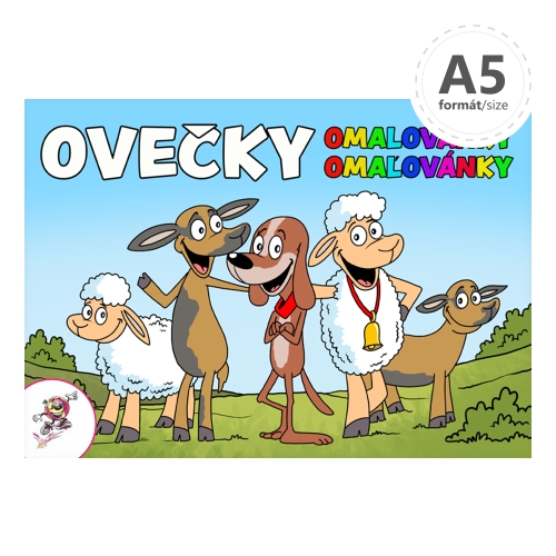 Coloring book A5 LUX - Sheep