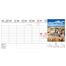 2027 Desk Calendar: Cities of Europe (1)