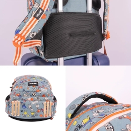4-zip school backpack (25 l) Sports series (2)