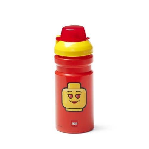 LEGO ICONIC Girl drinking bottle - yellow/red