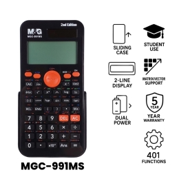 Kalkulačka vedecká M&G MGC-991MS 401 funkcií (10+2 znakov, 2 riadky) (1)