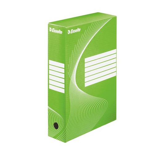 Archívny box A4 / 80 mm, kartón, ESSELTE "Standard", zelený