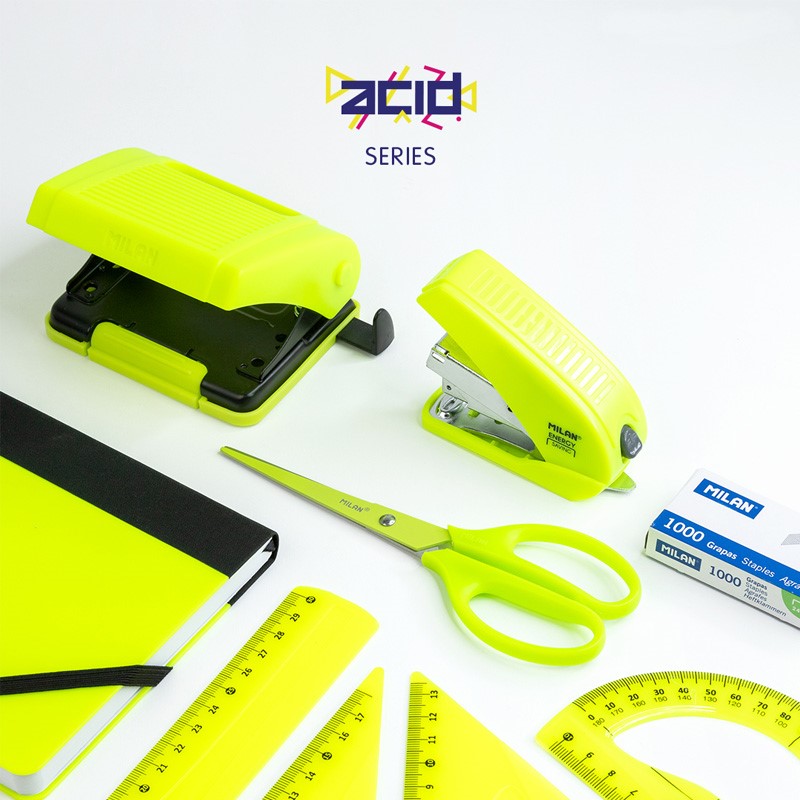 MILAN office scissors Acid Edition yellow - blister (4)