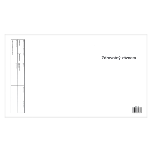 Health record (card) with side flap 282