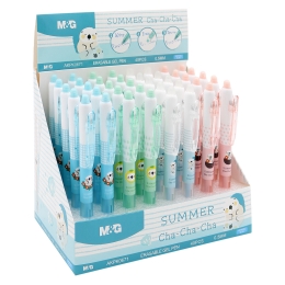 Erasable Gel Pen M&G iErase Summer Cha-Cha-Cha 0.5 mm, blue, mix (1)