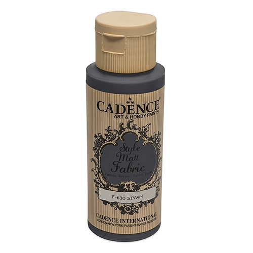 Textilná farba Cadence, Matt, čierna, 59 ml