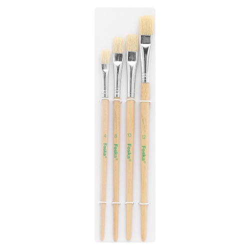 Brush set FOSKA 4 pcs, flat / 4,8,10,12 /