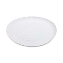 Paper plate deep white O32cm [50 pcs]
