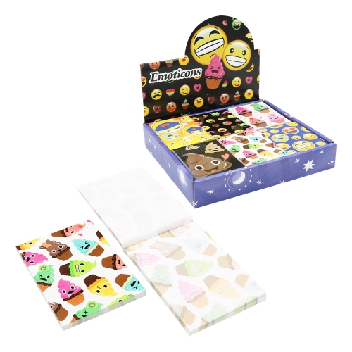 Bursting block with print 59x83 mm, 40 l. - Emoticons