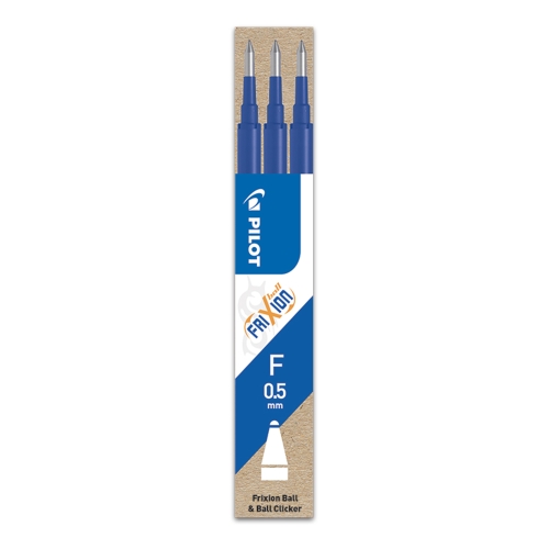 Pilot Frixion Erasable Gel Ink Refill 3 Pack Blue