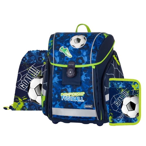 School bag (3-piece set) PREMIUM LIGHT - Football 2