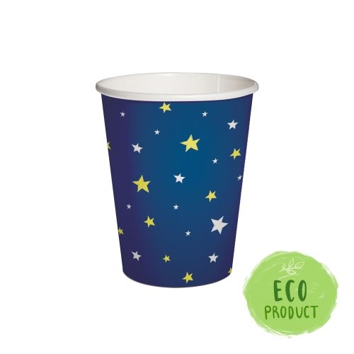Papierový pohár PAW Eco 250 ml Starlit Sky (dark blue) Eco
