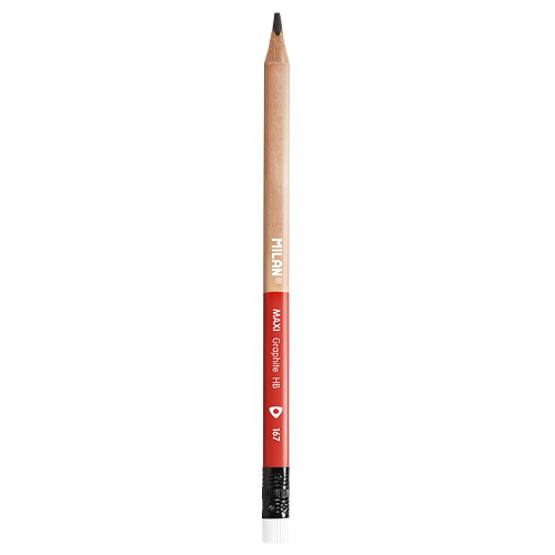 Ceruzka MILAN trojhranná MAXI HB s gumou