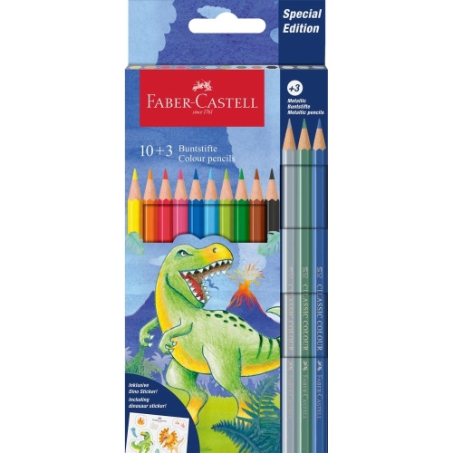 Pastelky Faber-Castell Classic set 10+3 Metallic