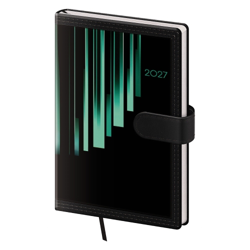 2027 Weekly Pocket Planner "Tone" - Green with Magnet