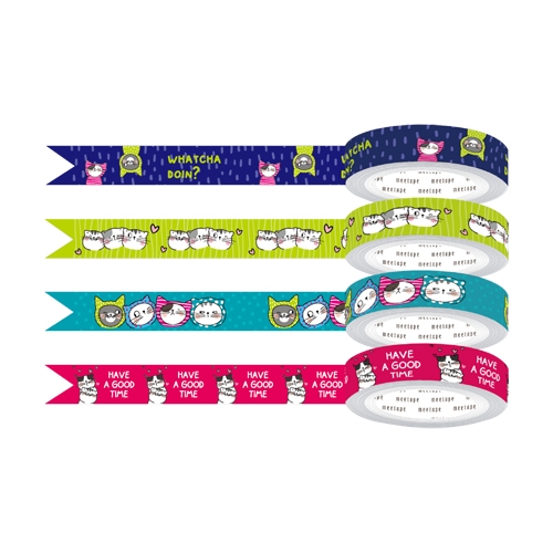 M&G So Many Cats adhesive tape 15 mm x 5 m, mix / 1pc (2)