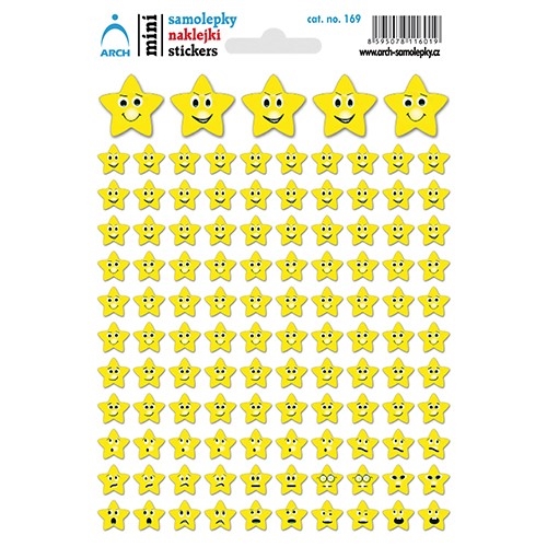 Samolepky "Hviezdičky" žlté
