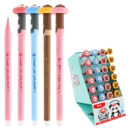 M&amp;G iErase 0.7 mm Soft Animals Bear Gel Pen / Eraser Pen - Blue Ink (Assorted / Price