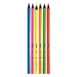 Pastelky MILAN trojhranné Fluo 6 ks (1)