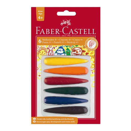 Faber-Castell plastic crayons for the palm of your hand (30689)