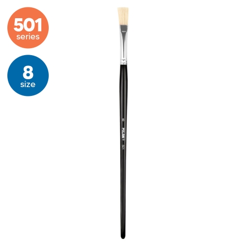 Bristle hair brush flat Nr.8, 501 MILAN
