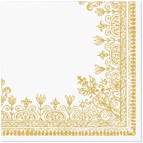 Napkins TaT 33x33cm Ornamental Frame gold