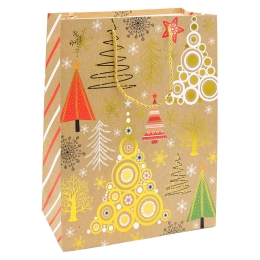 Christmas Gift Bag 9092 size S 30 x 12 x 42 cm (mix 4 designs)