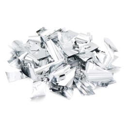 Shooting confetti - tube 40 cm, mix - gold/silver metallic rectangles (4)