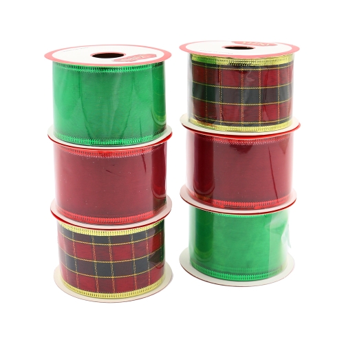 Decorative ribbon, width 50 mm (mix of Christmas motifs) (1)