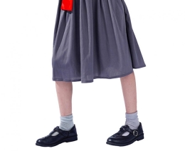 Children's Witch Costume (dress with bow, scarf), size 110/120 cm (1)
