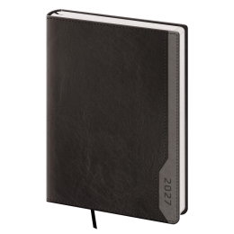 2027 A5 Forte Daily Planner - Black