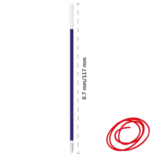 Ball cartridge DONG-A Anyball 0.7 mm - red