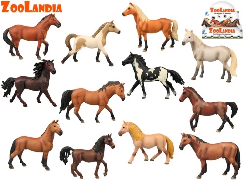 Zoolandia kôň 14cm 12druhov v sáčku 12ks v DBX