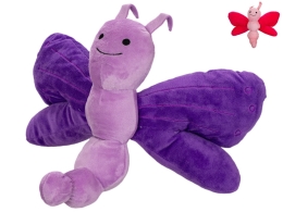2asstd color (purple,pink) 34cm plush butterfly 0m+