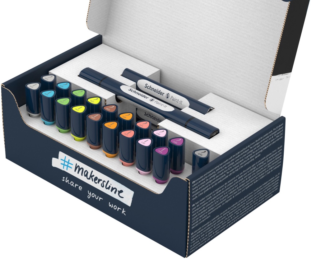 Popisovač Schneider Paint-It 040 Twin marker box 27 ks