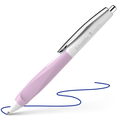 Pero guľôčkové Schneider Haptify white-lilac - modrá náplň