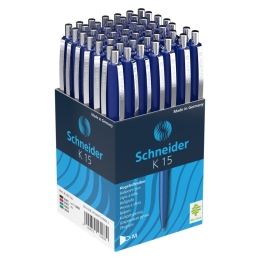 Ballpoint pen Schneider K15 blue 3083 - blue refill (1)