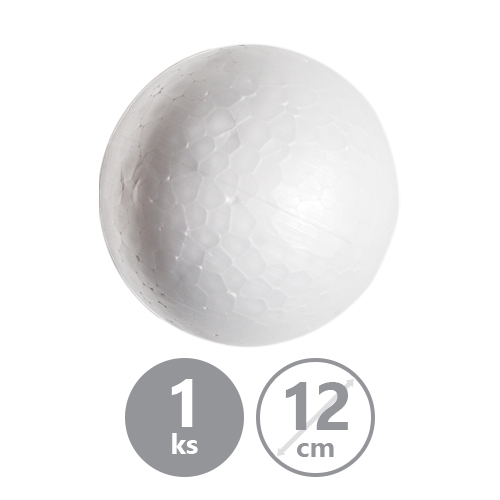 Guľa - polystyrénová 12 cm, 1ks